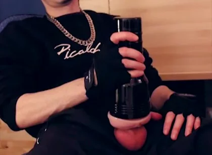 Chav Fleshlight Fuck and Smoke