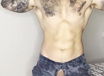 My Military Big Cock Can Cums with No Touch