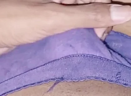 Slim and Skinny Sissy Femboy Masturbating in Sister's Pantie