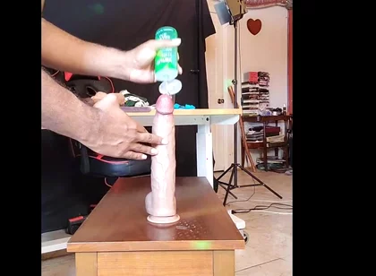 Giant Dildoes Fucking Hairy Holed Football Playing Stripper