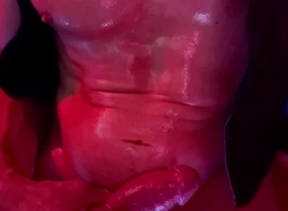 Muscle Bro Jerks Cock Oiled up