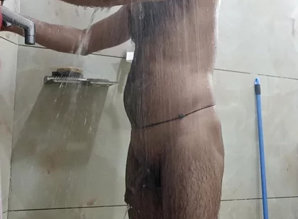 Indian Desi Man Enjoy Shower and Sex