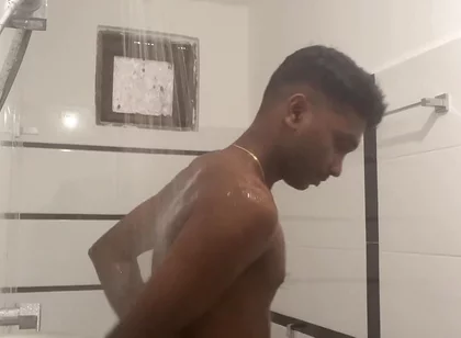 Sri Lankan Teen Boy Showered