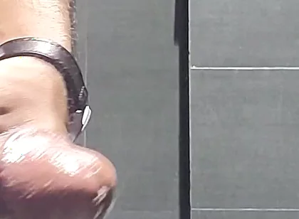 Horny Office Worker Sneaks Into Washroom to Masturbate After a Long Day