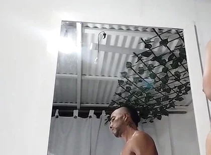 Cum in Front of the Mirror