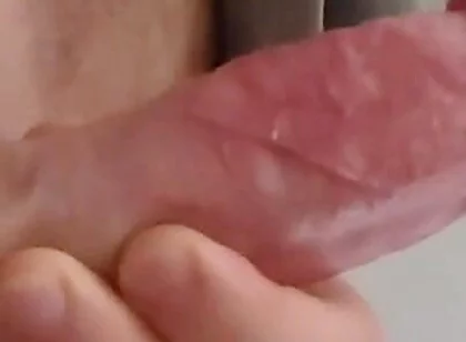 Milking My Cock with a Ring on My Balls