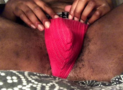Hairy Straight BBC Plays with His Bulge in Red Jockstrap Post Workout