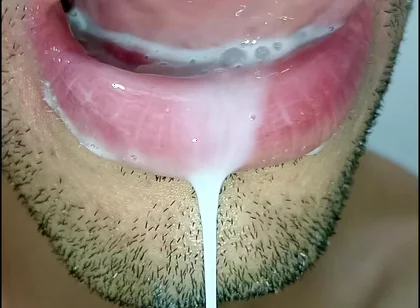 Tongue, I Want Cum in My Mouth, Tongue, Hard, Cute, Sloopy, Submissive Milk Swallower