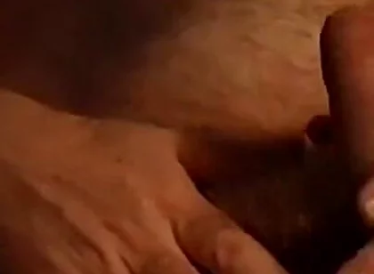 British Hairy Bear Wank with Hairy Chest and Belly