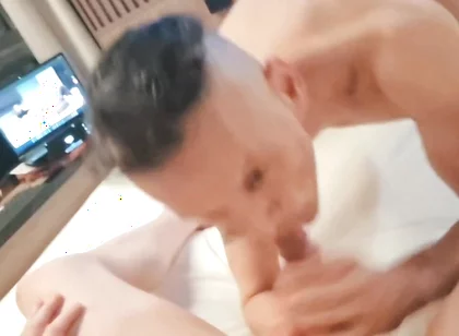 Intense Blowjob in the Hotel for My Stud with Xl Cock