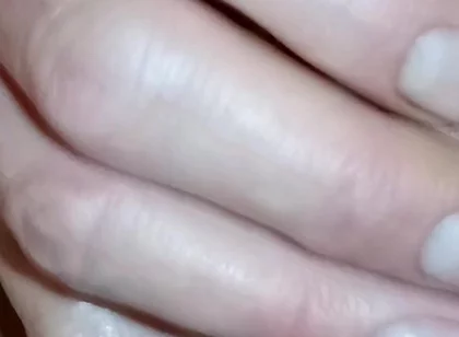 Big Cock Masturbation, Naked Edging, Close up Creamy Cum on Black Panties - Rockardglans