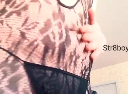 Straight Bottom Boy with Femboy Kink Shows Face and Body for First Time