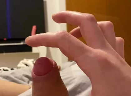 Playing with That String of Cum