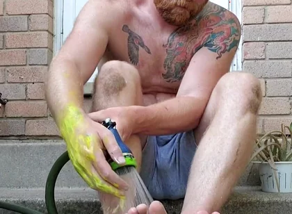 I Needed to Wash My Hands and Feet I After Got a Little Carried Away with a Painting I Was Working on