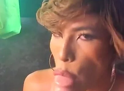 Femboy Gigi Prince Looks in the Mirror and Bounces Dildo in His Mouth and Ends up in His Throat