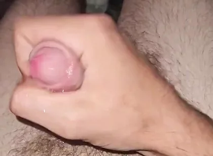 Wanking and slipping a finger in my ass