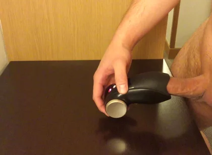 Triple Cumshot in My Hotel Room Using Fun Factory Glans Vibrator