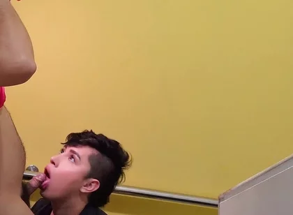 Cruising with Twink From the Building Who Loves to Suck Cock