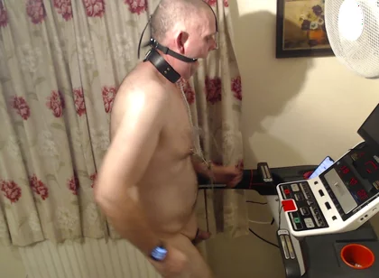 Running on Tread Mill with Toys