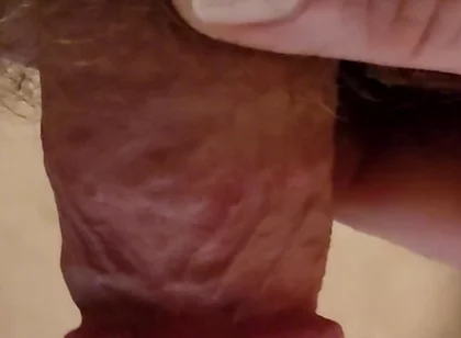 Watch a Small Hairy Cock up Close