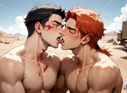 Unleash the Gay Muscle Cumshot Storm in the Desert - the Greatest and Hottest XXX!