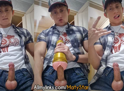 Fucking Fleshlight Clothed!