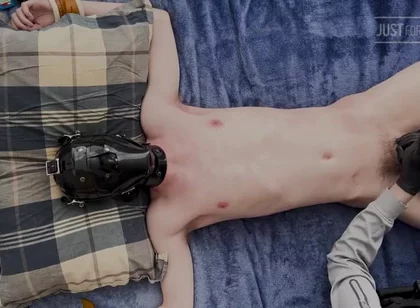 Spread Eagle Twink Tickled and Edged [part 2]