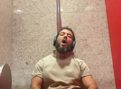 Jerking off in the Airport