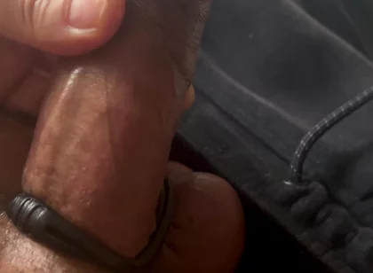 Handjob Big Cock Cut Oil Cockring
