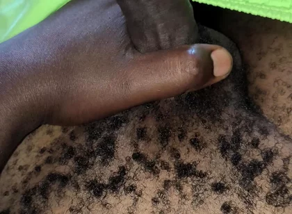 Solo Male Jerks His Black Dick and Cums