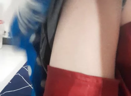 Wearing Mini Satin Skirt Inside Shorts
