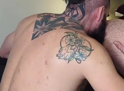 Bearded Master Uses Sub, Hairy Slut with a Bubble Butt in a Thong