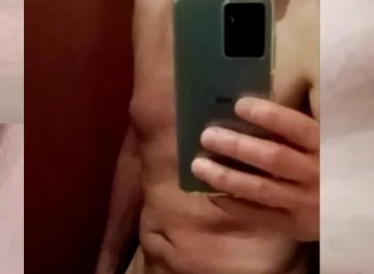 Hot Guy Nico Cums Hard Watching Hard Cock Selfie