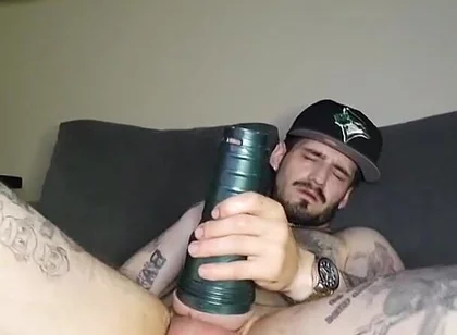 Young Hot Stud and His Fleshlight Part 3