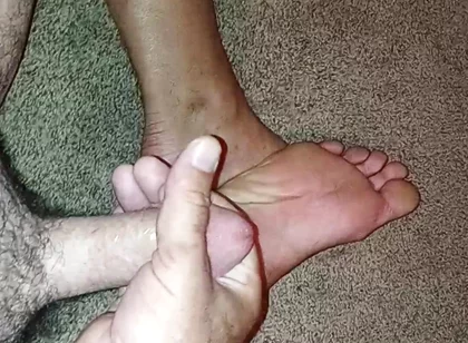 Jerked off on to My Feet
