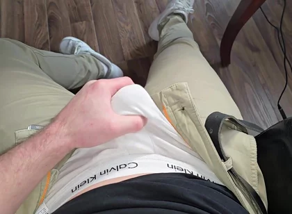 POV College Pump! Muscular Stepdaddy Hardens Thick Cock & Jerks - Follow on X Phantomgentx