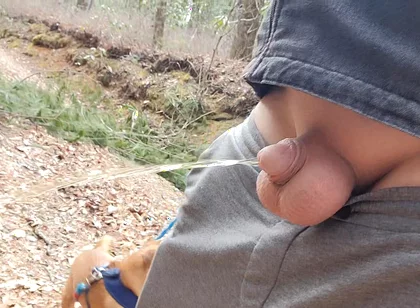 Small Cock in Car to Piss Outside Plus My Ass and Balls