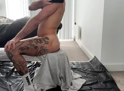 Solo Riding and Wrecking My Hole with My New Triple Dick Dildo