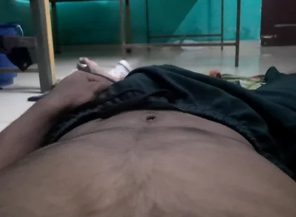 Horny Boy Laying on the Bed, Touching Himself