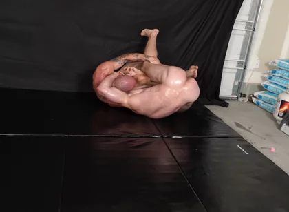 Oiled Nude Muscle Wrestling