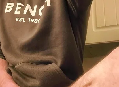 Big Dick Wanking and Smoking