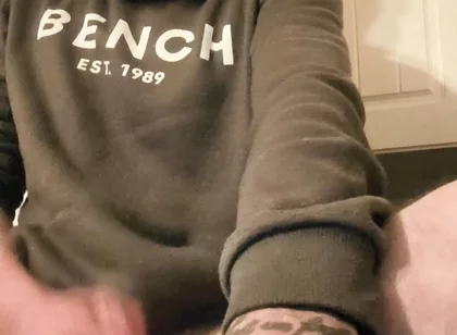 Big Dick Wanking and Smoking
