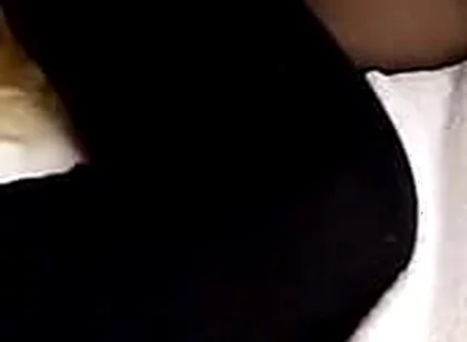 Fucking My Stepsister in Black Stockings! Cumming Inside Her with a Condom!