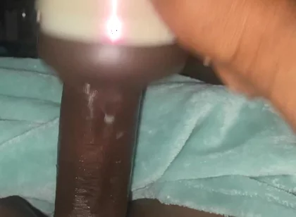 Moving Big Black Dick in Fleshlight