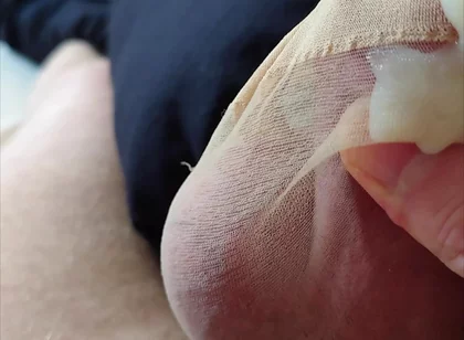 The Stocking, My Penis and Its Cum