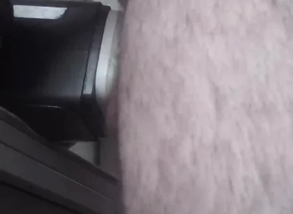 Handsome Mature Chubby with Big Fat, Uses Masturbation Machine in Close-up