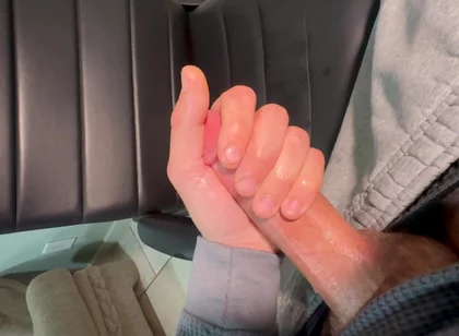 Powerful Cumshot After Edging and Moaning