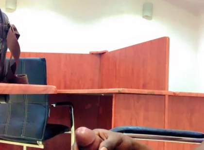 Black Cock Lonely Office Masturbate