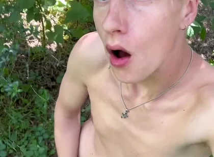 Young Bro Axton Drake Gets Naked in the Park