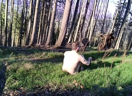 Naked in Forest